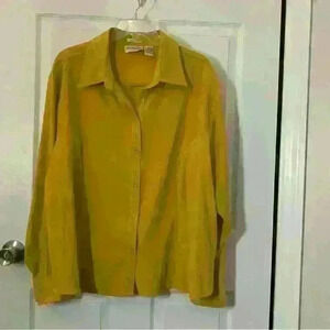 Joanna Plus~Mustard Color Shirt